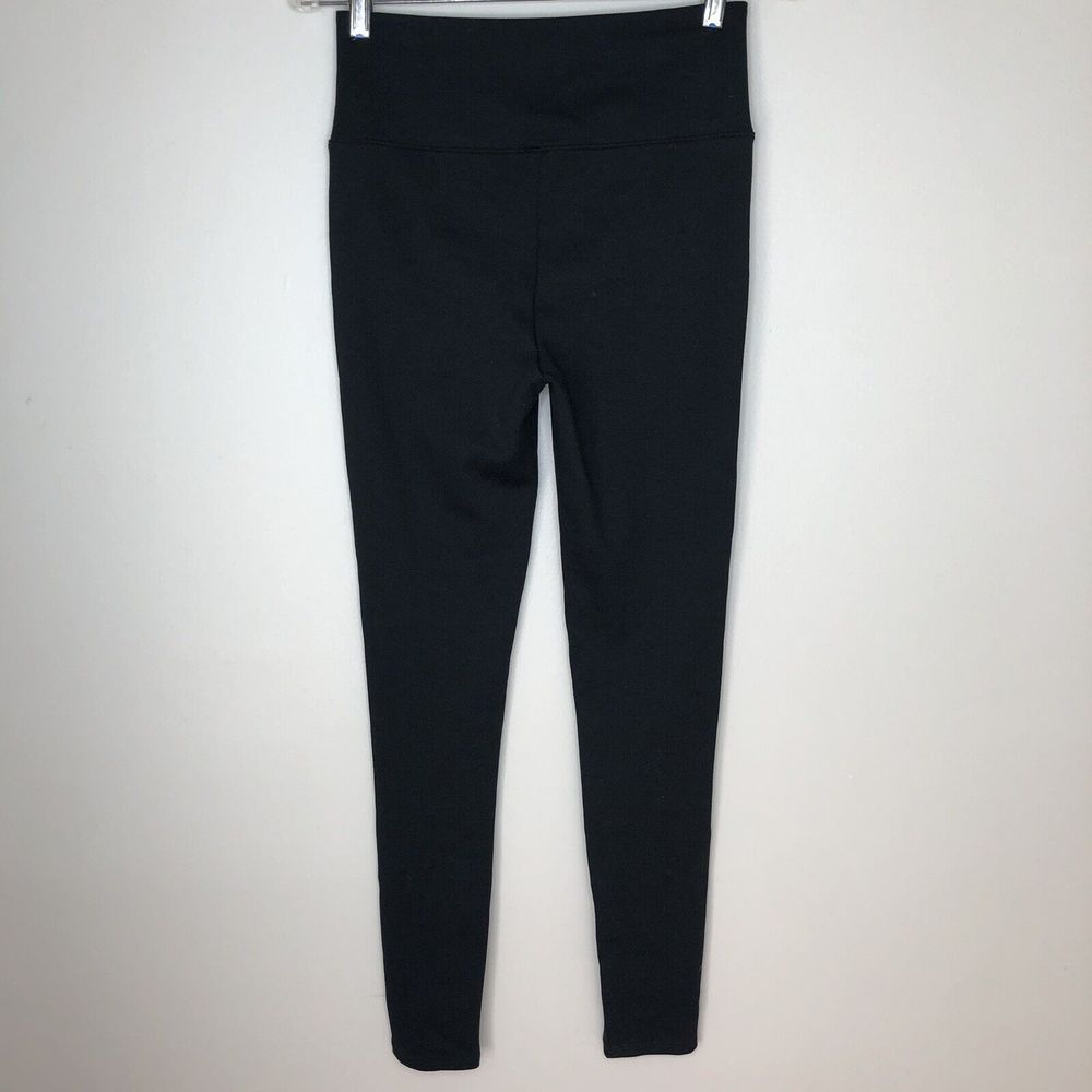 Spanx Assests Women's Medium Black Shimmer Front Ankle Leggings - Picture 3 of 4